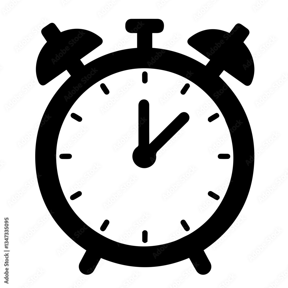 Aufkleber clock icon representing time management and productivity isolated on transparent background