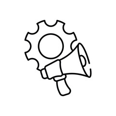 Marketing Automation vector icon stock illustration