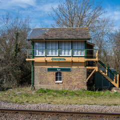 Signal box at Rye Station, East Sussex