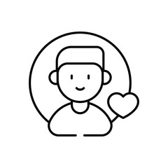 CRM vector icon stock illustration