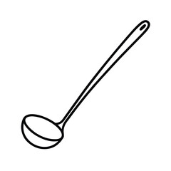 spoon on white background