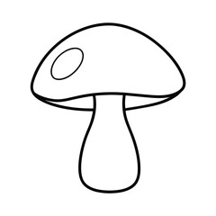 vector illustration of a mushroom on white background