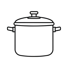 cooking pot isolated on white