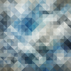 Fototapeta premium Cool-toned polygonal design with shades of blue and gray.