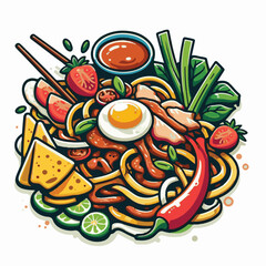 cuisine, delicious, asian, dish, food, traditional, meal, plate, malaysia, chinese, lunch, singapore, penang, dinner, tasty, char, noodles, asia, stir, shrimp, teow, sauce, gourmet, egg, hawker, kway,