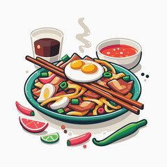 cuisine, delicious, asian, dish, food, traditional, meal, plate, malaysia, chinese, lunch, singapore, penang, dinner, tasty, char, noodles, asia, stir, shrimp, teow, sauce, gourmet, egg, hawker, kway,