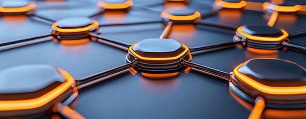 Illuminated Network Nodes.