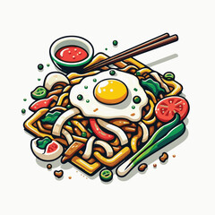 cuisine, delicious, asian, dish, food, traditional, meal, plate, malaysia, chinese, lunch, singapore, penang, dinner, tasty, char, noodles, asia, stir, shrimp, teow, sauce, gourmet, egg, hawker, kway,