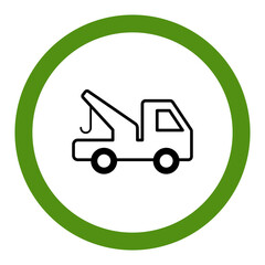 Tow Truck Vehicle Icon