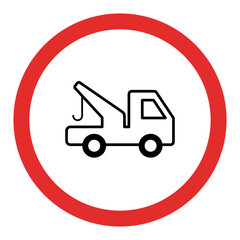 No Tow Trucks Allowed Sign