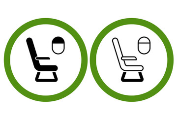 Airplane Seat Icons