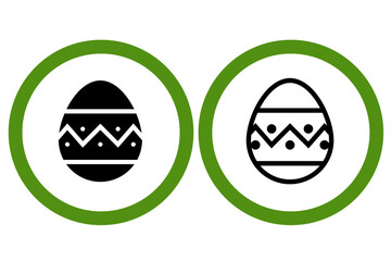 Easter Egg Holiday Decoration Iconы
