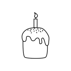 Easter Kulich Traditional Bread Icon