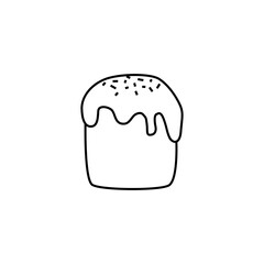 Easter Kulich Traditional Bread Icon