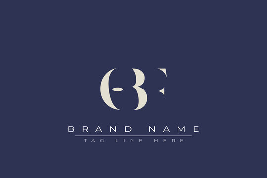 OBF abstract letter logo design. This logo is designed by three abstract letters.
