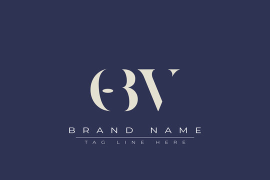 OBV abstract letter logo design. This logo is designed by three abstract letters.