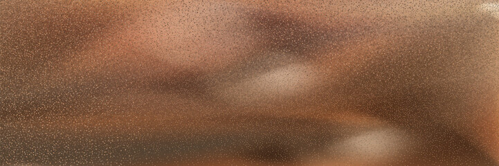  Chocolate and coffee powder, scattered cocoa on a light background. Particles of earth and dust. Brown sand texture.Top view of the cake.