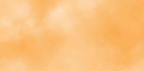 Dusty modern orange watercolor background with warm vintage natural fogy atmospheric effect for artistic grungy design, bright and light abstract orange color shades watercolor texture background.
