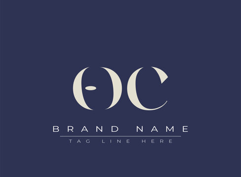 ODC abstract letter logo design. This logo is designed by three abstract letters.