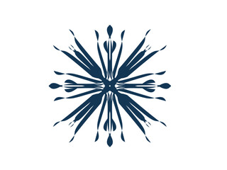Mandala rectangle with geometric precision