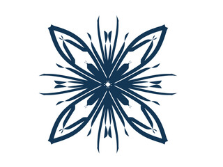 Mandala rectangle with geometric precision