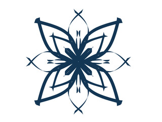 Mandala rectangle with geometric precision