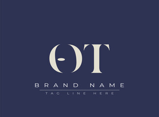 Obraz premium ODT abstract letter logo design. This logo is designed by three abstract letters.