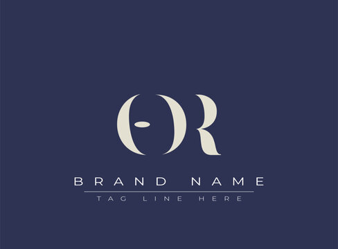 ODR abstract letter logo design. This logo is designed by three abstract letters.