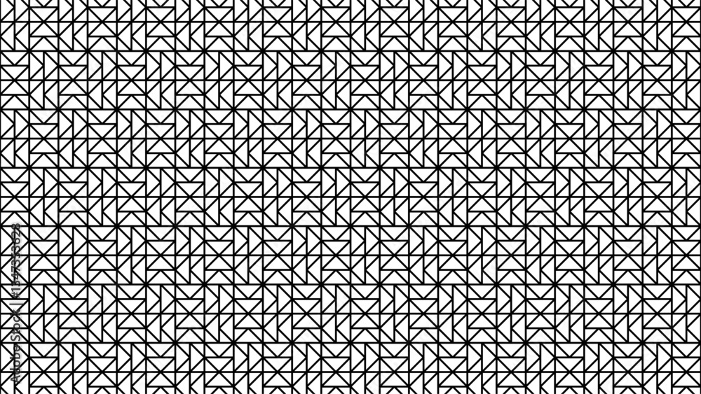 Poster vector geometric pattern background. abstract black and white line art background