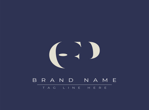 OFP abstract letter logo design. This logo is designed by three abstract letters.