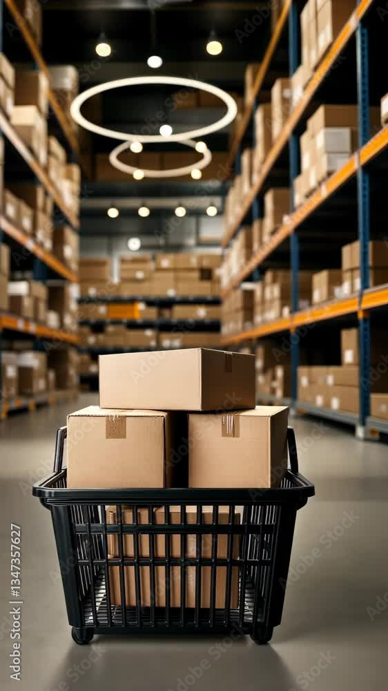 Poster during daylight hours, sorting and organizing various packages in a warehouse is an essential task f
