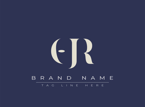 OJR abstract letter logo design. This logo is designed by three abstract letters.