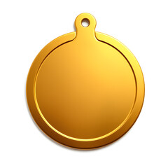 Chopping board gold metal icon on white background. Generative AI