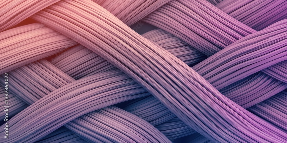Poster durability of cables. woven strands create an abstract textured background in soft tones.