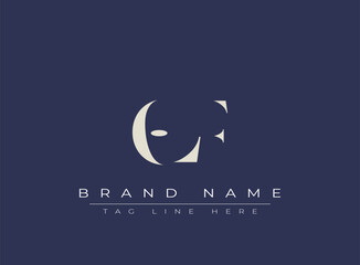 OLF abstract letter logo design. This logo is designed by three abstract letters.