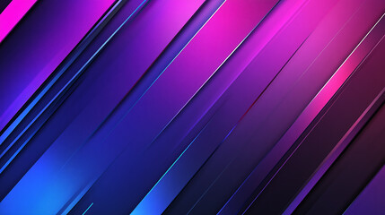 Obraz premium 3d rendering of purple and blue abstract geometric background