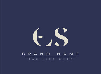 OLS abstract letter logo design. This logo is designed by three abstract letters.