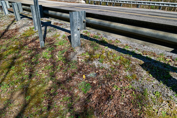 Garbage tossed alongside the road