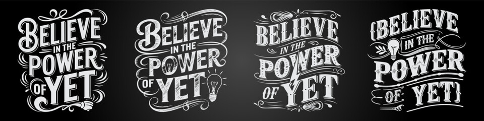 Dynamic Blackboard Art and Typography That Sparks Motivation and Bold Aspirations