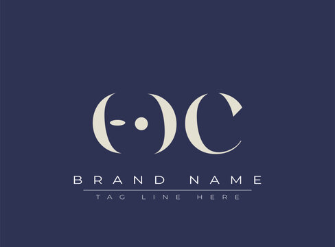 OOC abstract letter logo design. This logo is designed by three abstract letters.