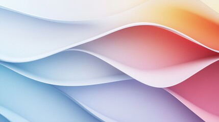 Naklejka premium Soft pastel gradient background with smooth transitions, dreamy and ethereal tones, high resolution. 