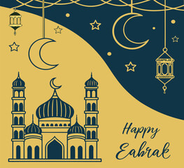 Ramadan eid mubarak Design Background. abstract Vector Illustration for greetings card, poster and banner for muslim festival