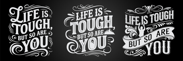 Motivational Bold Chalkboard Art and Typography