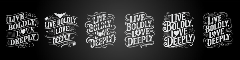 Motivational Bold Chalkboard Art and Typography