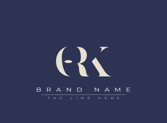 ORK abstract letter logo design. This logo is designed by three abstract letters.