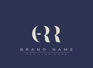 ORR abstract letter logo design. This logo is designed by three abstract letters.