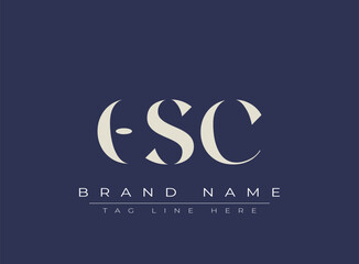 OSC abstract letter logo design. This logo is designed by three abstract letters.
