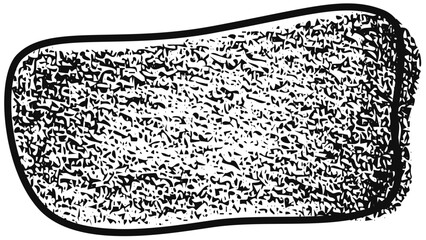 Grunge chalk, crayon texture abstract shape frame. Vector stock illustration for design template text business presentation, invitation, highlight advertising, special offer.