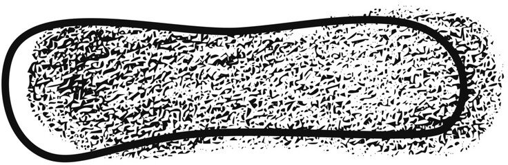 Grunge chalk, crayon texture abstract shape frame. Vector stock illustration for design template text business presentation, invitation, highlight advertising, special offer.