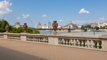 Outdoor Areas of the neo renaissance Varkert Bazar near Buda Castle, Budapest, Hungary